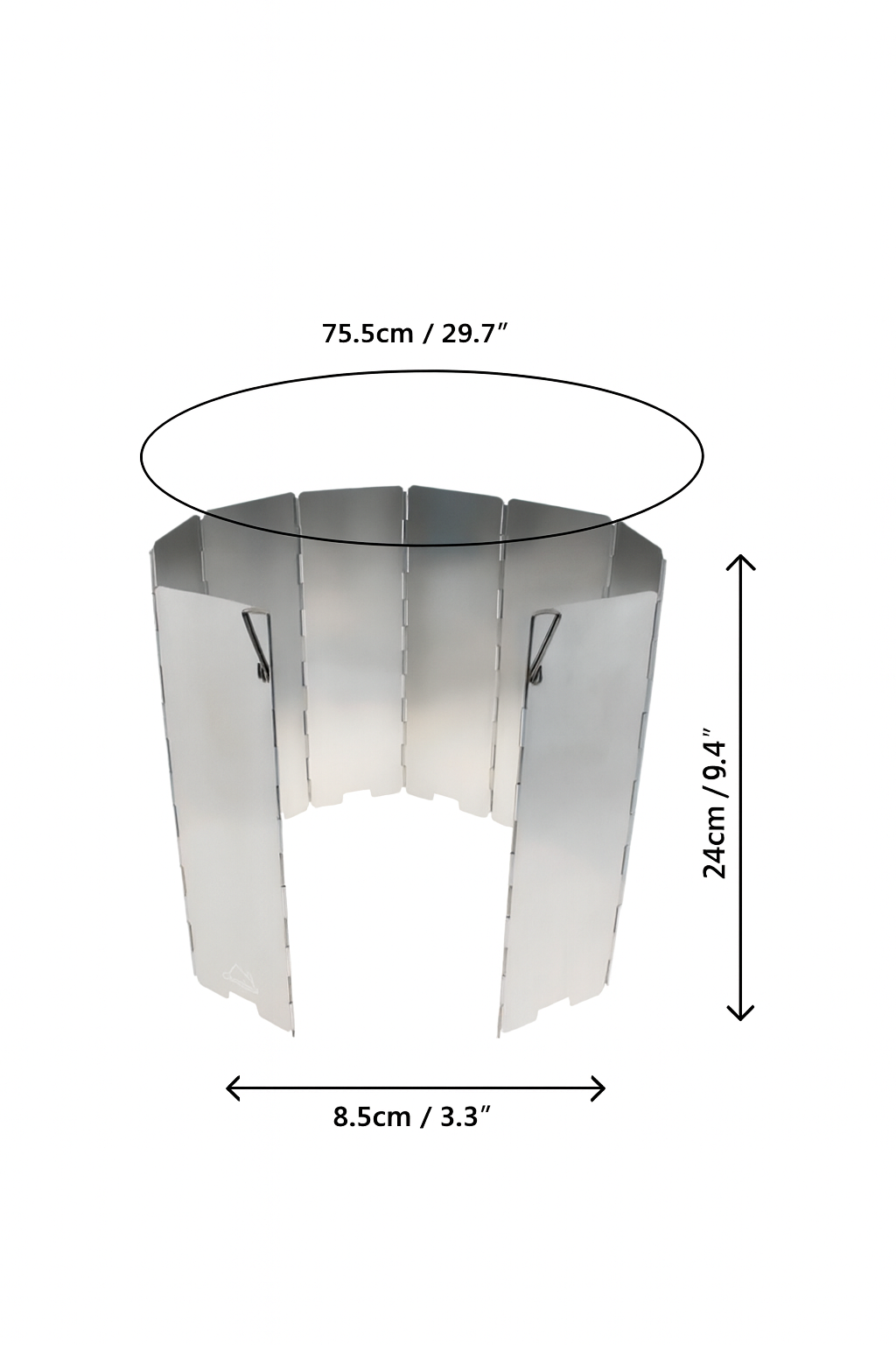 Aluminum Alloy Camping Wind Shield – 10 Plates