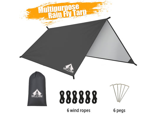 Waterproof Camping Tarp 3×3m – Lightweight All-Weather Shelter