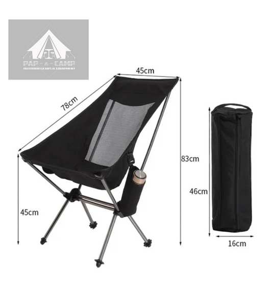PM Moon Chair – Ultra-Stable Dual Bracket Camping Seat