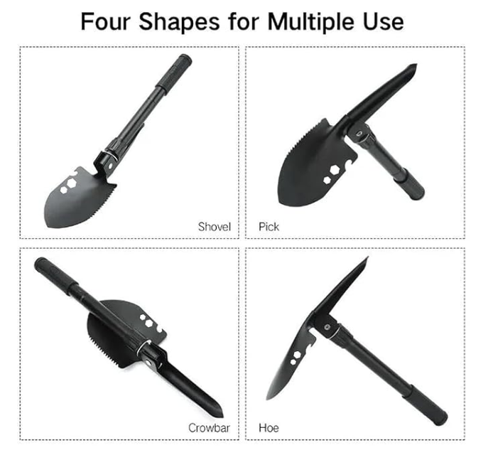 Camping Shovel with Pickaxe – Compact, Durable & Ready for Any Adventure