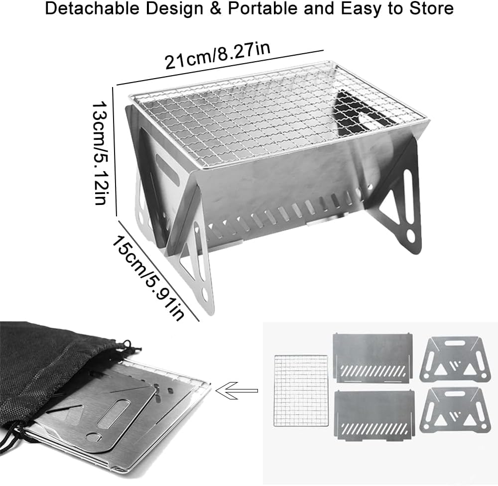 Mini BBQ Grill – Compact, Portable & Perfect for Outdoor Cooking