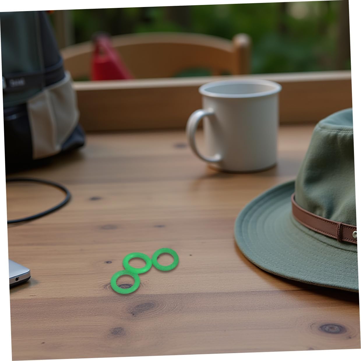 10pc Fluorescent Rubber Rings – High-Visibility Accessory