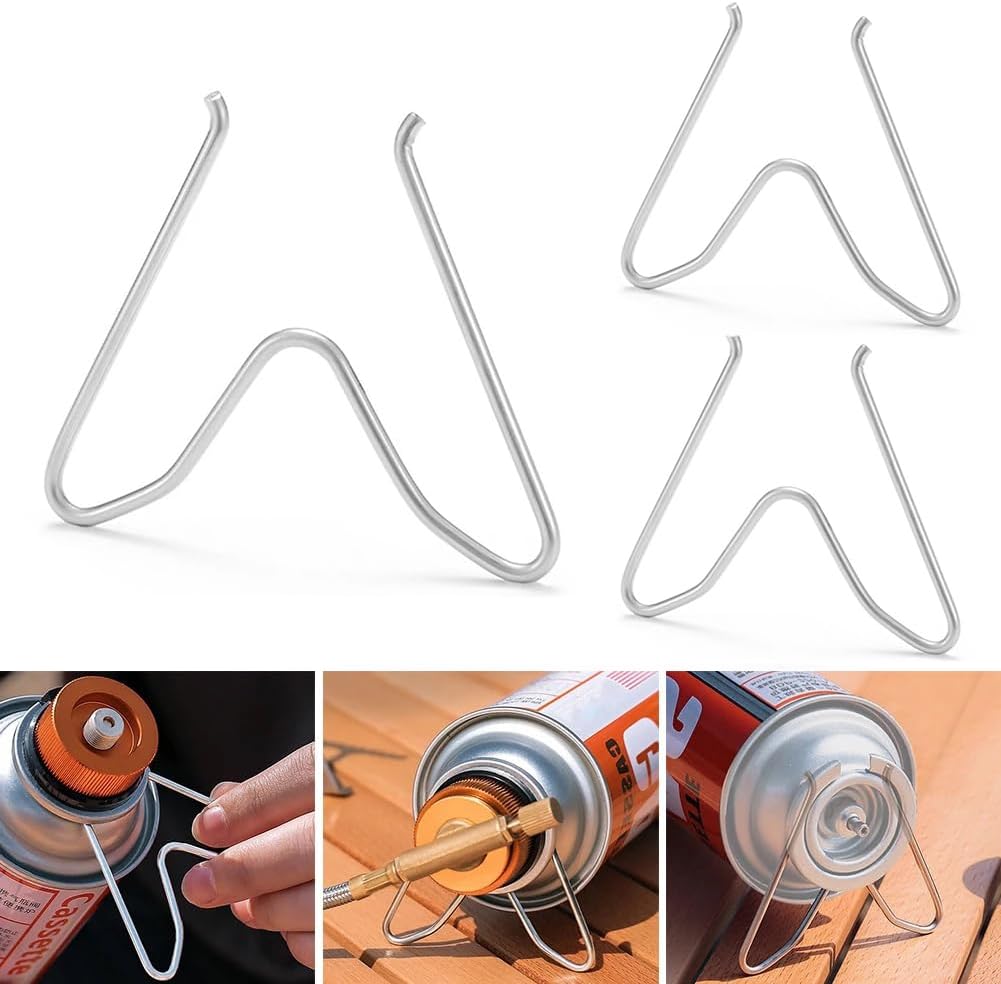 Stainless Steel Butane Holder – Compact & Secure Fuel Support