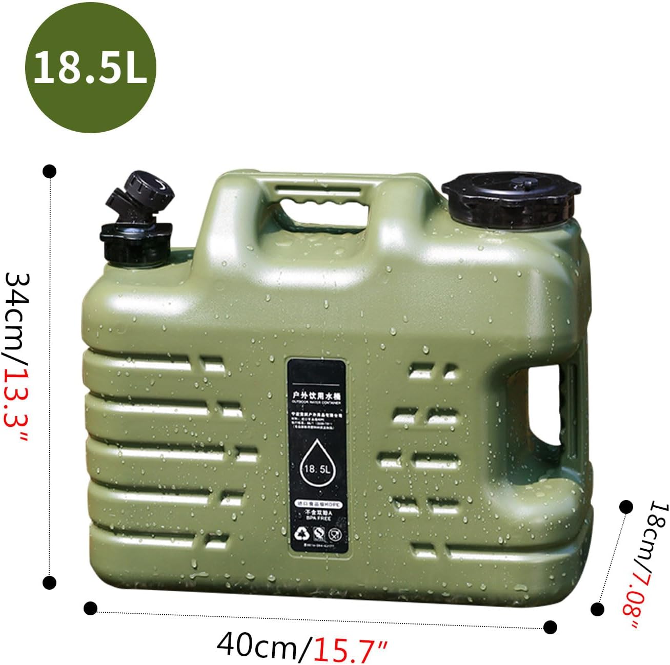 18.5L Heavy-Duty Water Container – Food-Grade & Portable