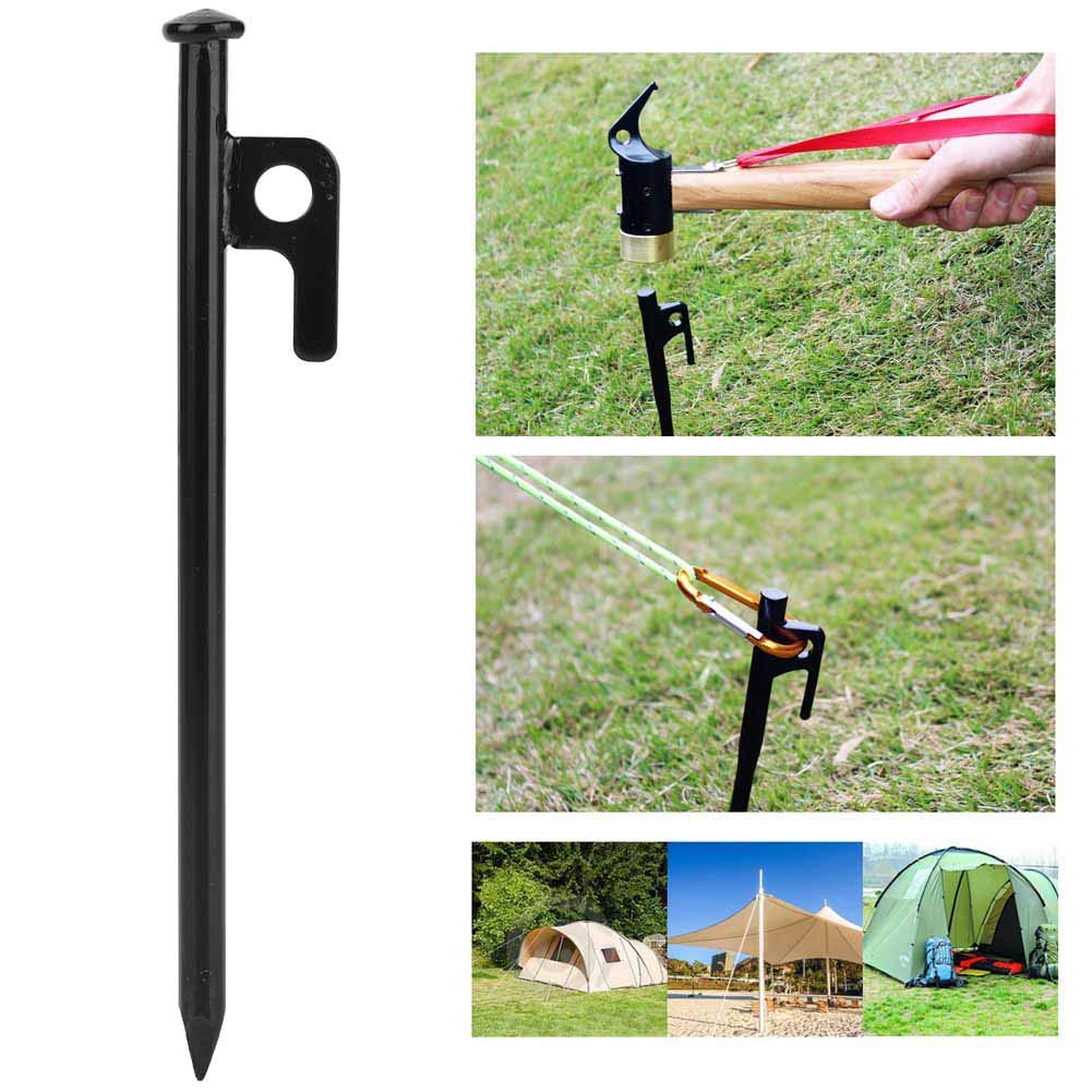 Carbon Steel Tent Nail – 20cm Heavy-Duty Camping Stake