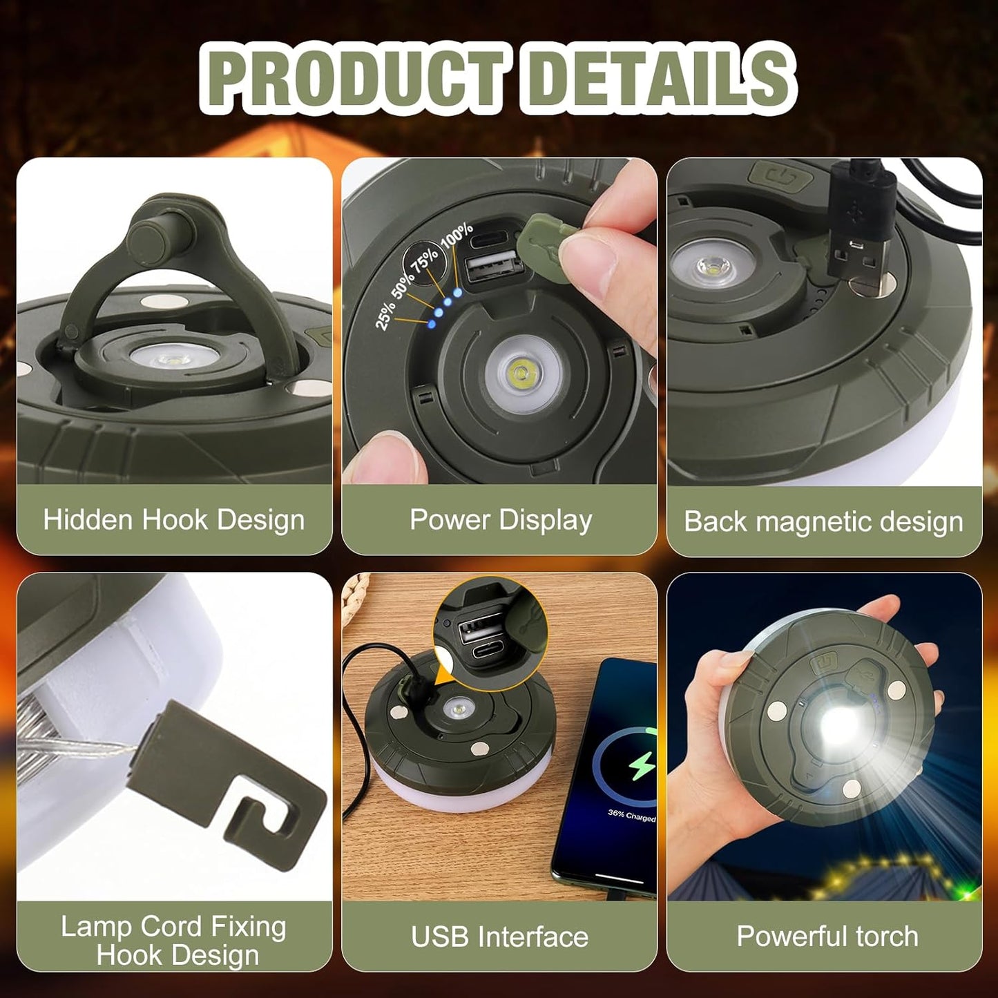 10M Rechargeable RGB String Light with Magnetic Base