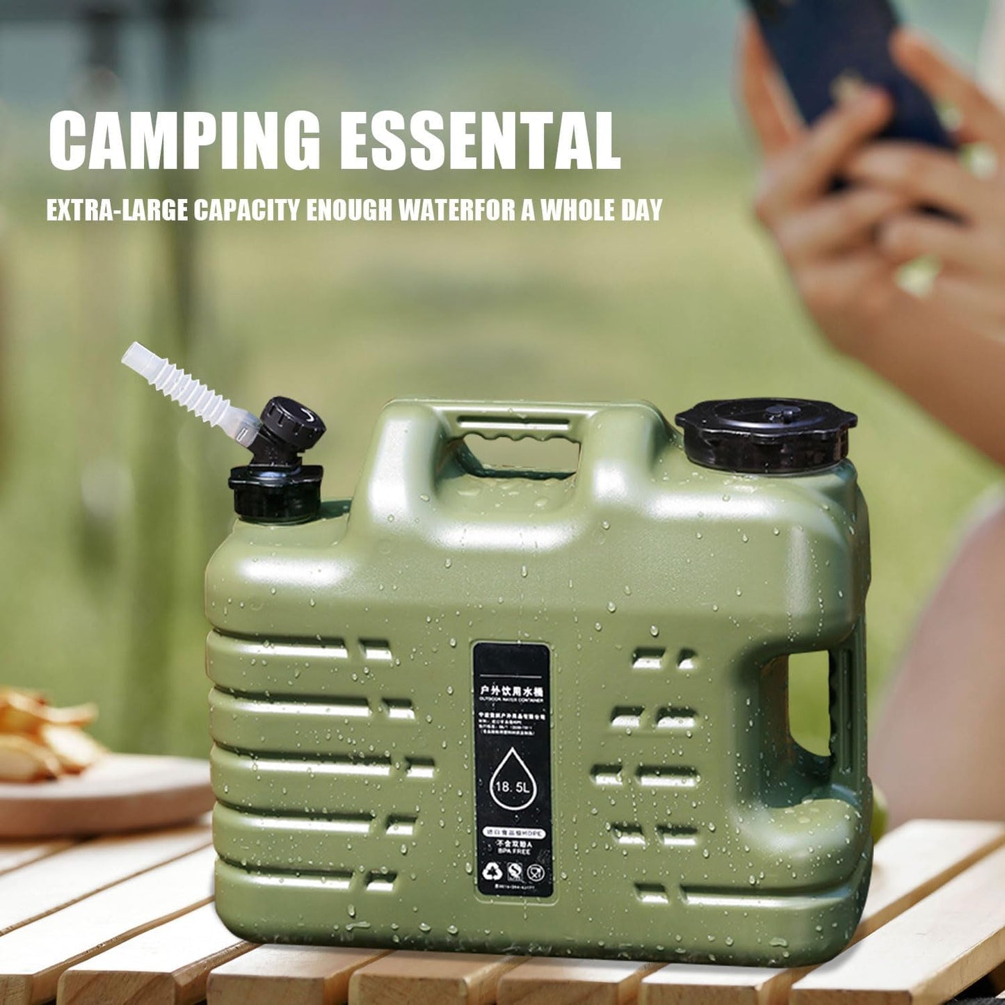 18.5L Heavy-Duty Water Container – Food-Grade & Portable
