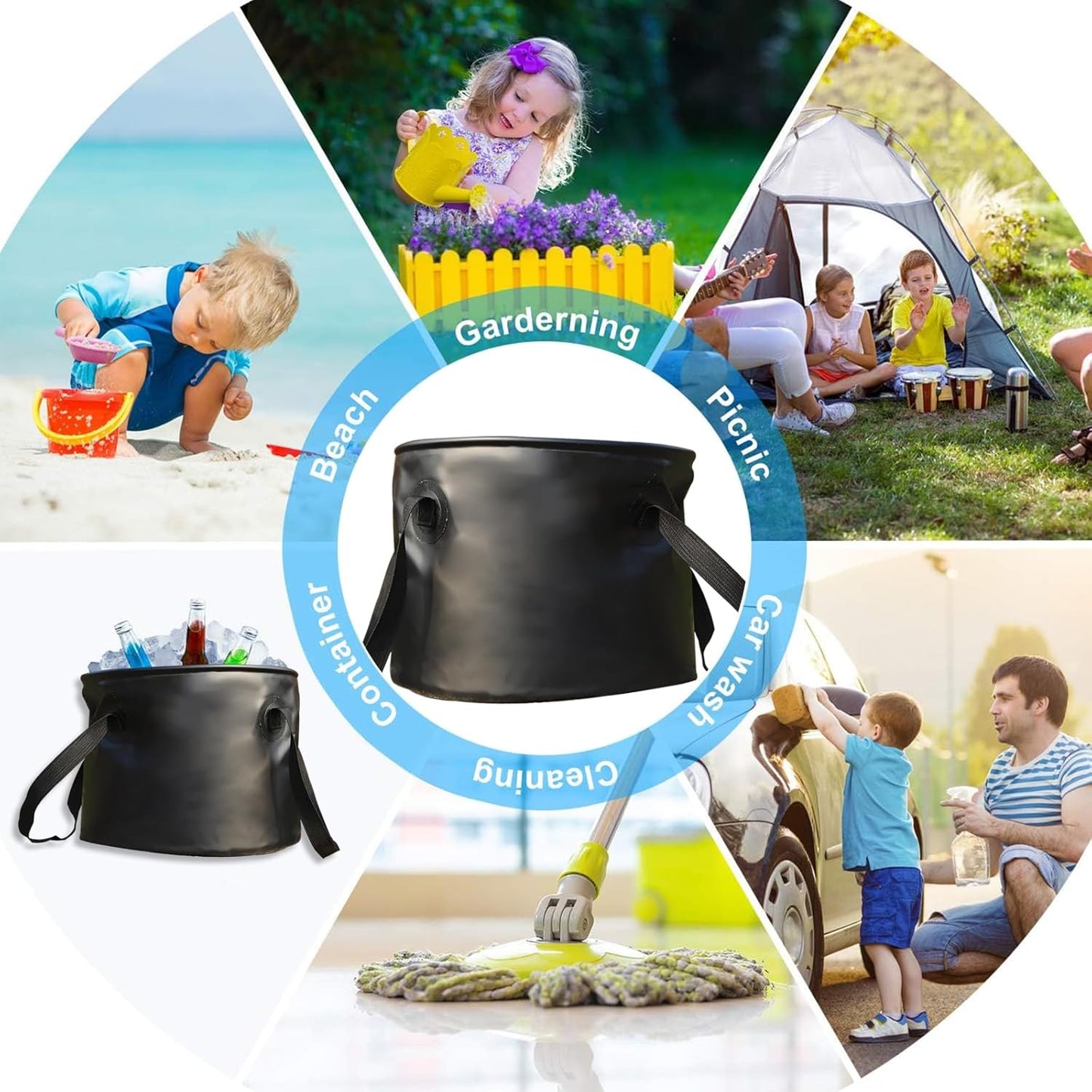 Portable Water Bucket – 20L Capacity