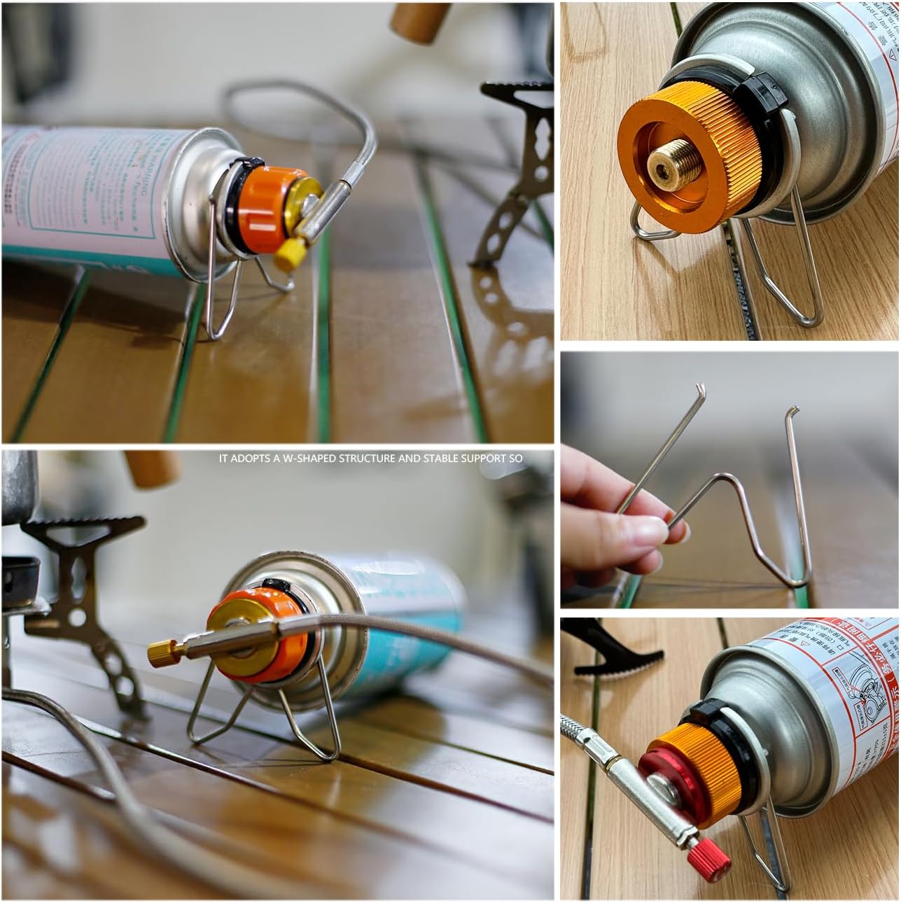 Stainless Steel Butane Holder – Compact & Secure Fuel Support