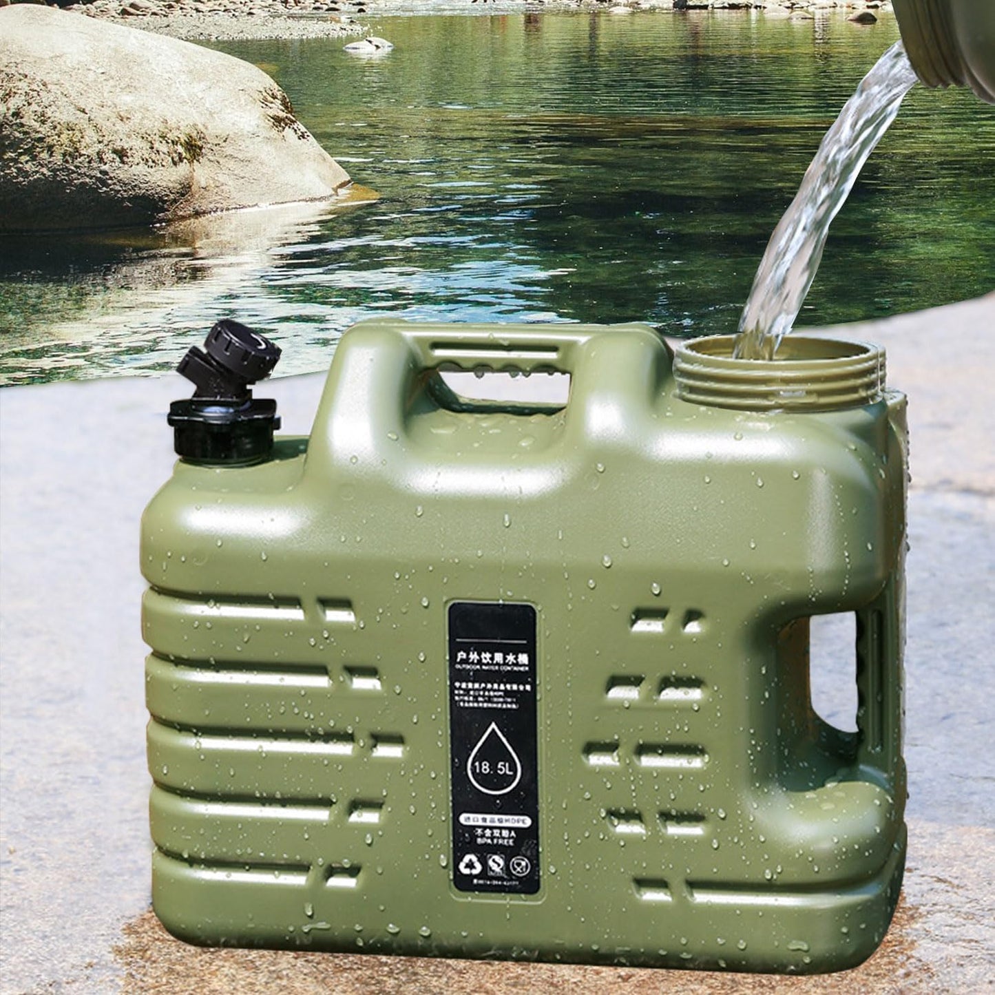 18.5L Heavy-Duty Water Container – Food-Grade & Portable