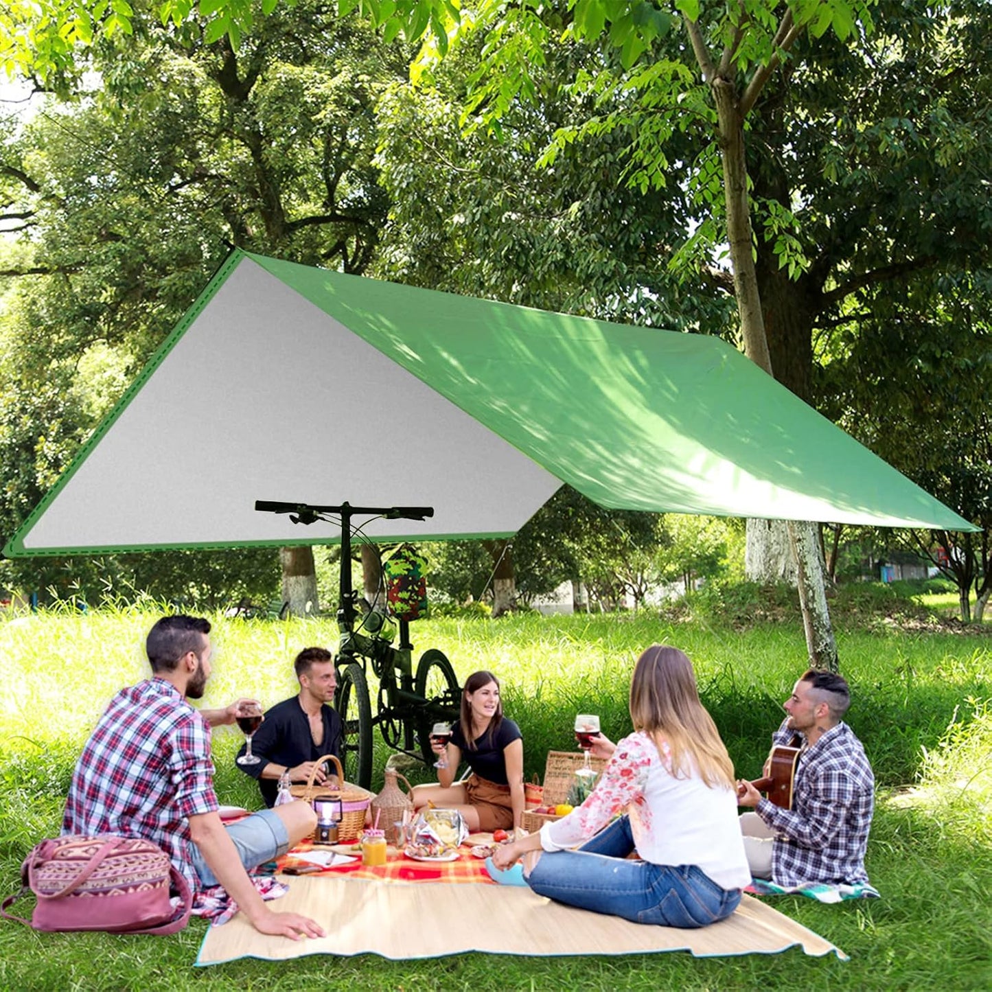Waterproof Camping Tarp 3×3m – Lightweight All-Weather Shelter