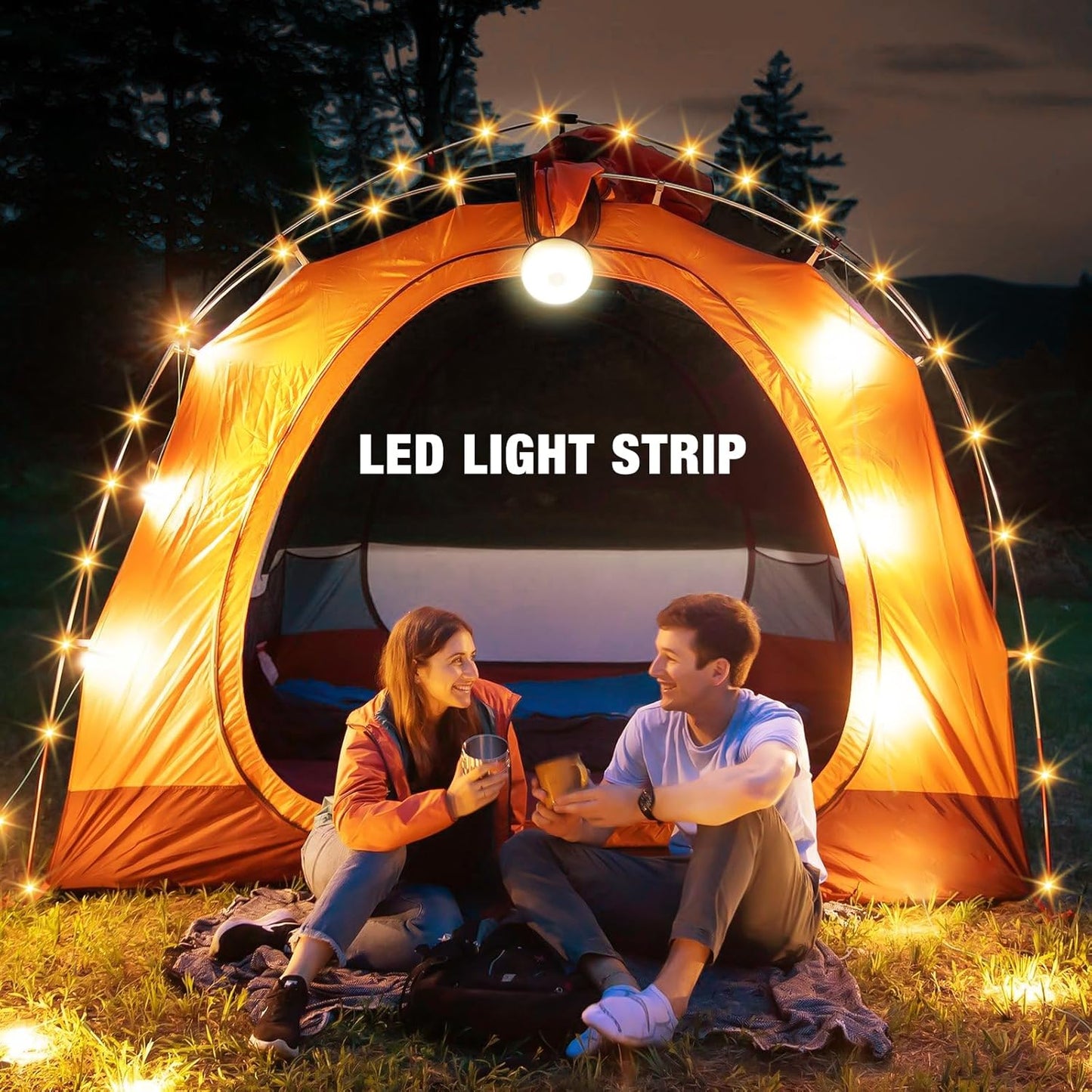 10M Rechargeable RGB String Light with Magnetic Base
