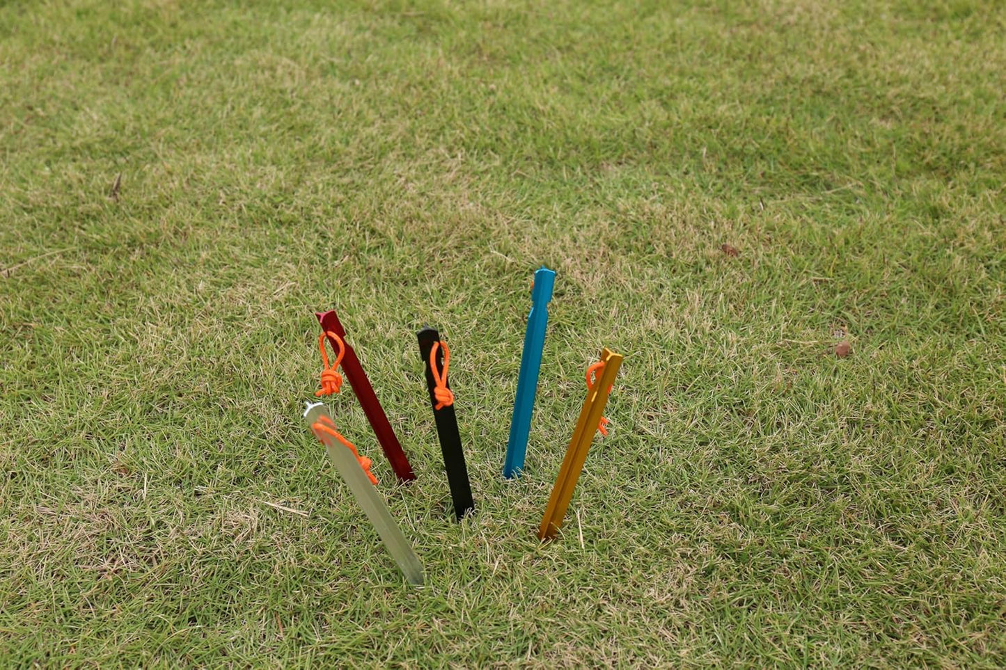 10pcs Set Aluminum Alloy Star Pegs – Durable & Lightweight Tent Stakes