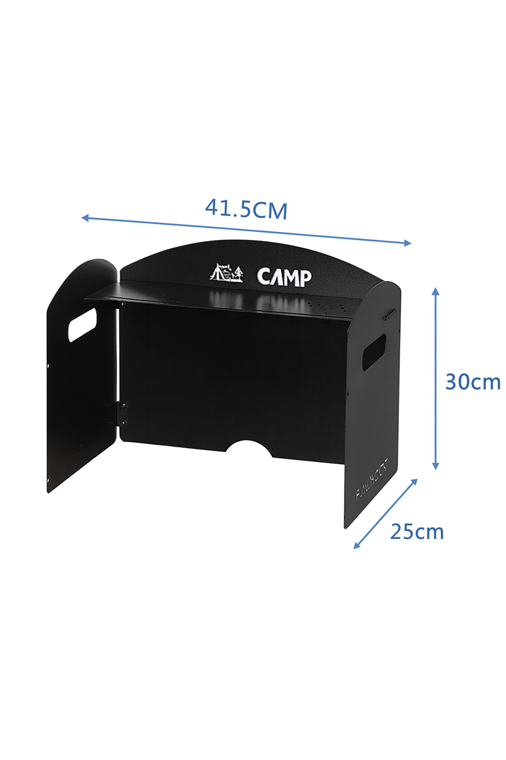 Heavy Duty Wind Shield with Integrated Shelf