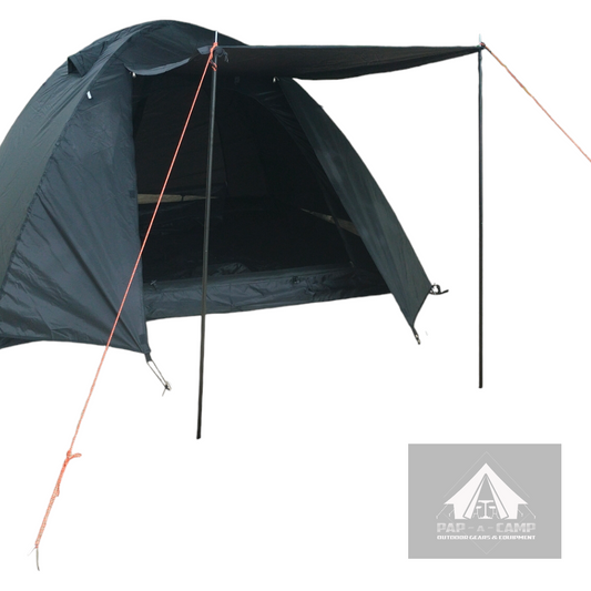Black Pearl Dome Tent – All-Weather Protection (w/ FREE Ground Sheet)