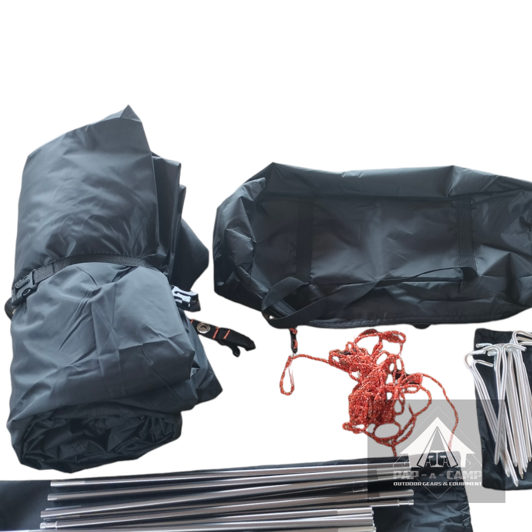Black Pearl Dome Tent – All-Weather Protection (w/ FREE Ground Sheet)