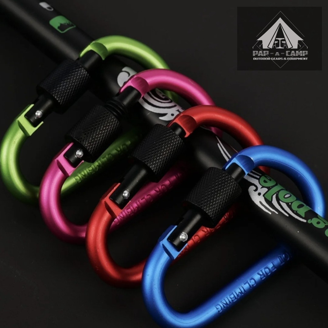 D-Ring Aluminum Carabiner Clip – Secure, Lightweight & Multi-Purpose