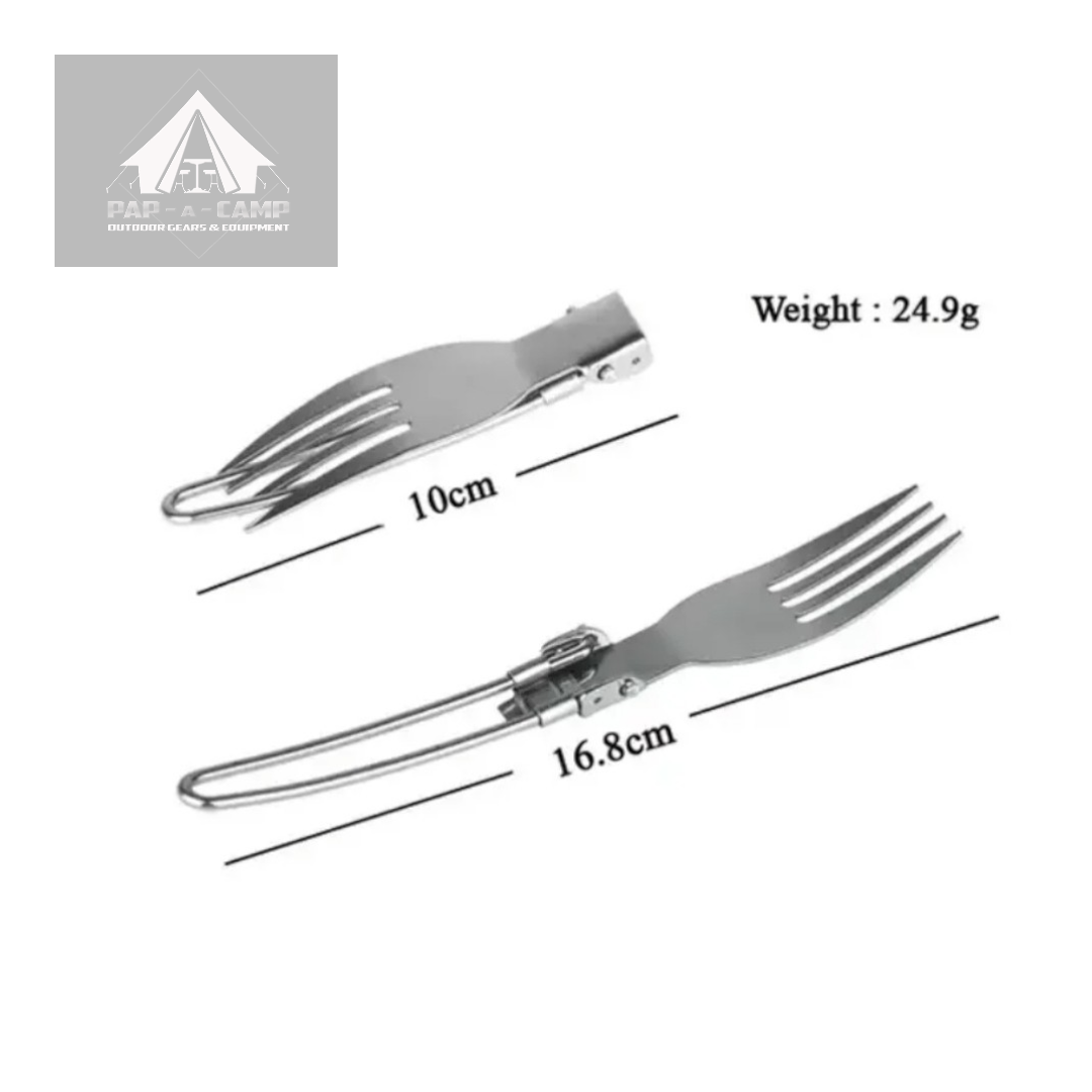 3-Piece Stainless Steel Camping Utensil Set