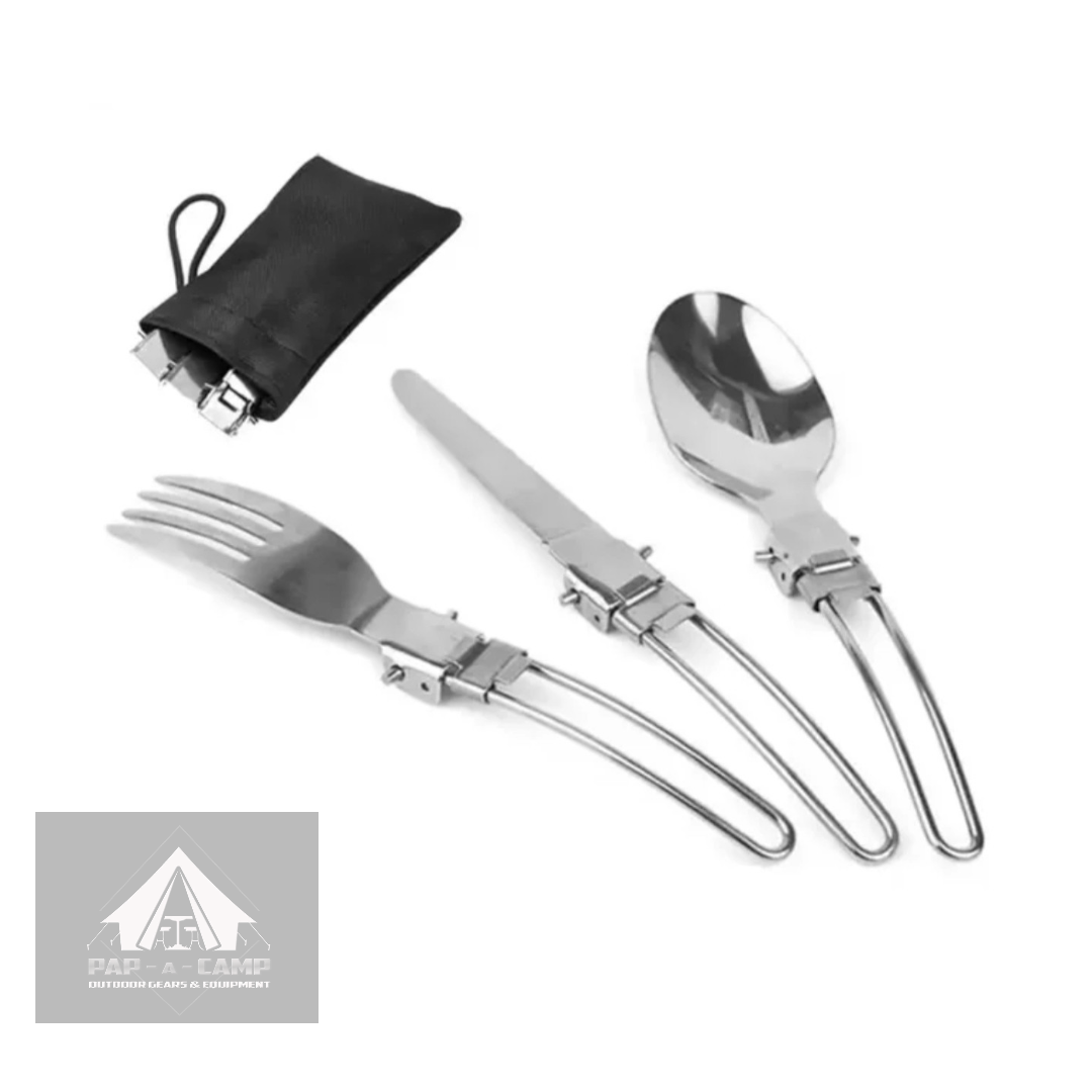 3-Piece Stainless Steel Camping Utensil Set