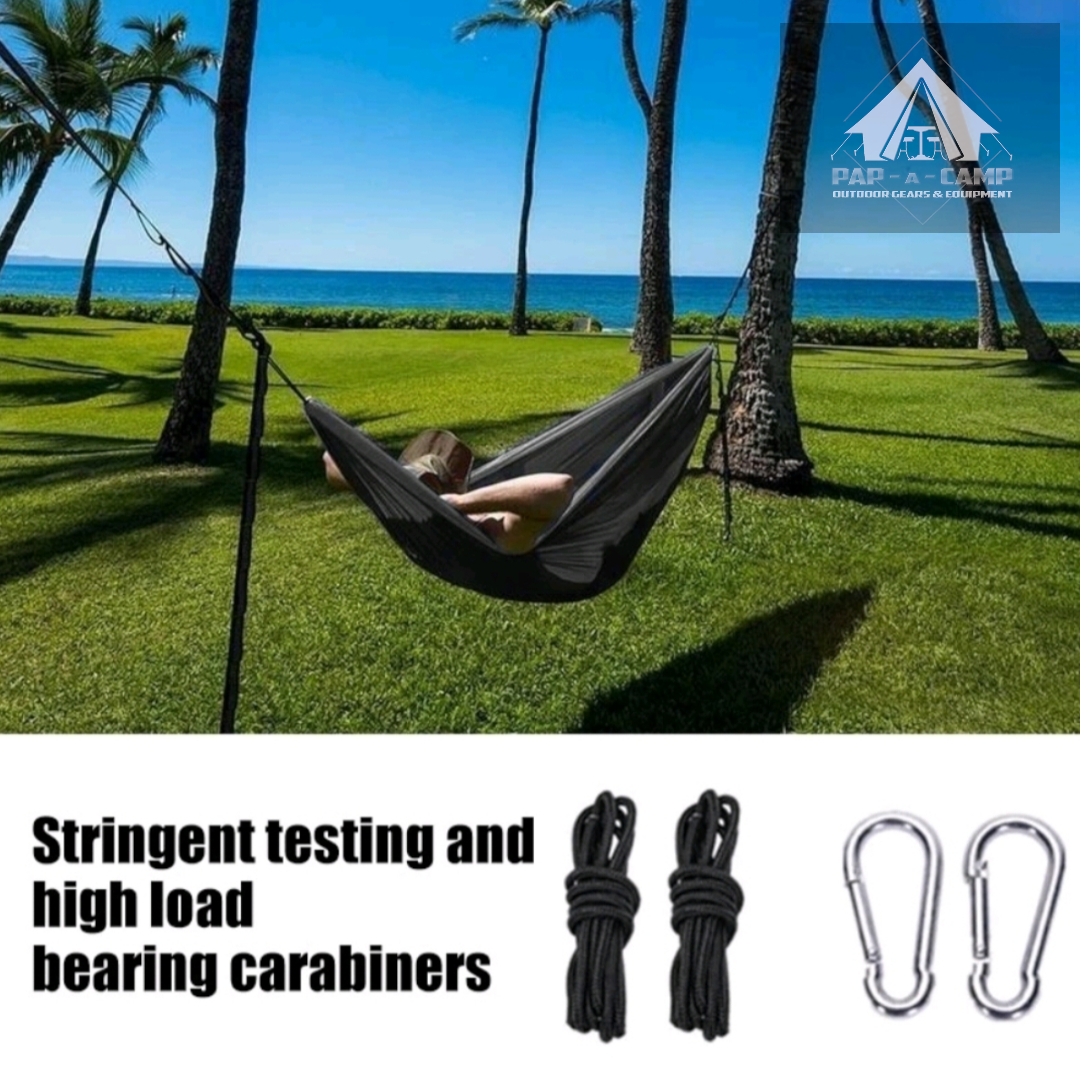 Lightweight Nylon Camping Hammock – 1–2 Person