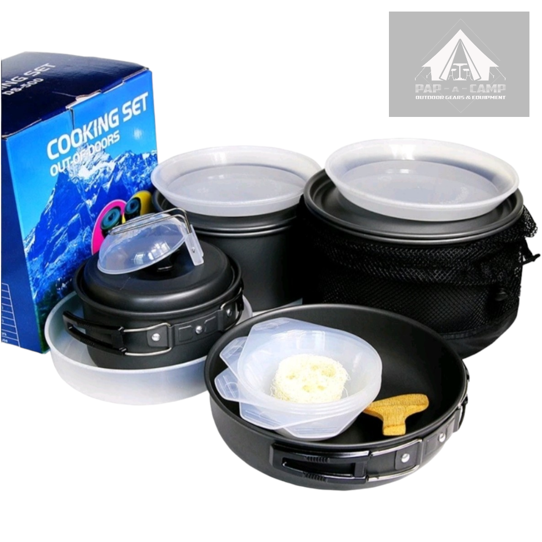 DS-500 Outdoor Cookset – Complete Camping Cookware for 4–5 Persons