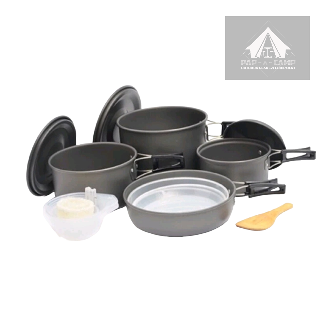 DS-500 Outdoor Cookset – Complete Camping Cookware for 4–5 Persons