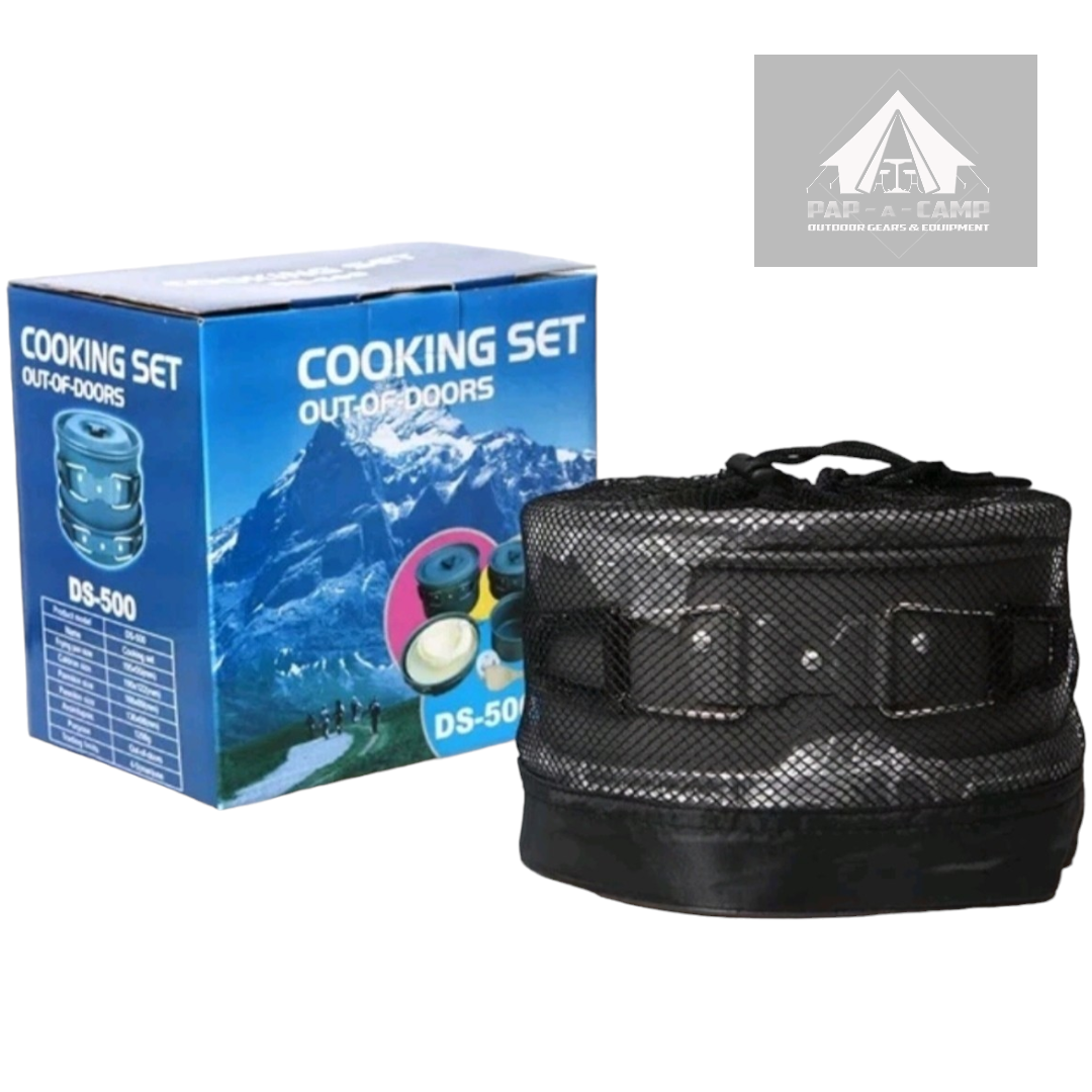 DS-500 Outdoor Cookset – Complete Camping Cookware for 4–5 Persons
