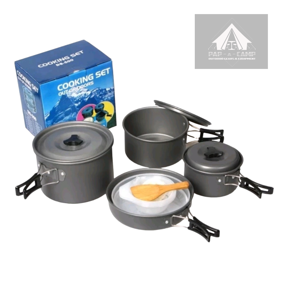 DS-500 Outdoor Cookset – Complete Camping Cookware for 4–5 Persons