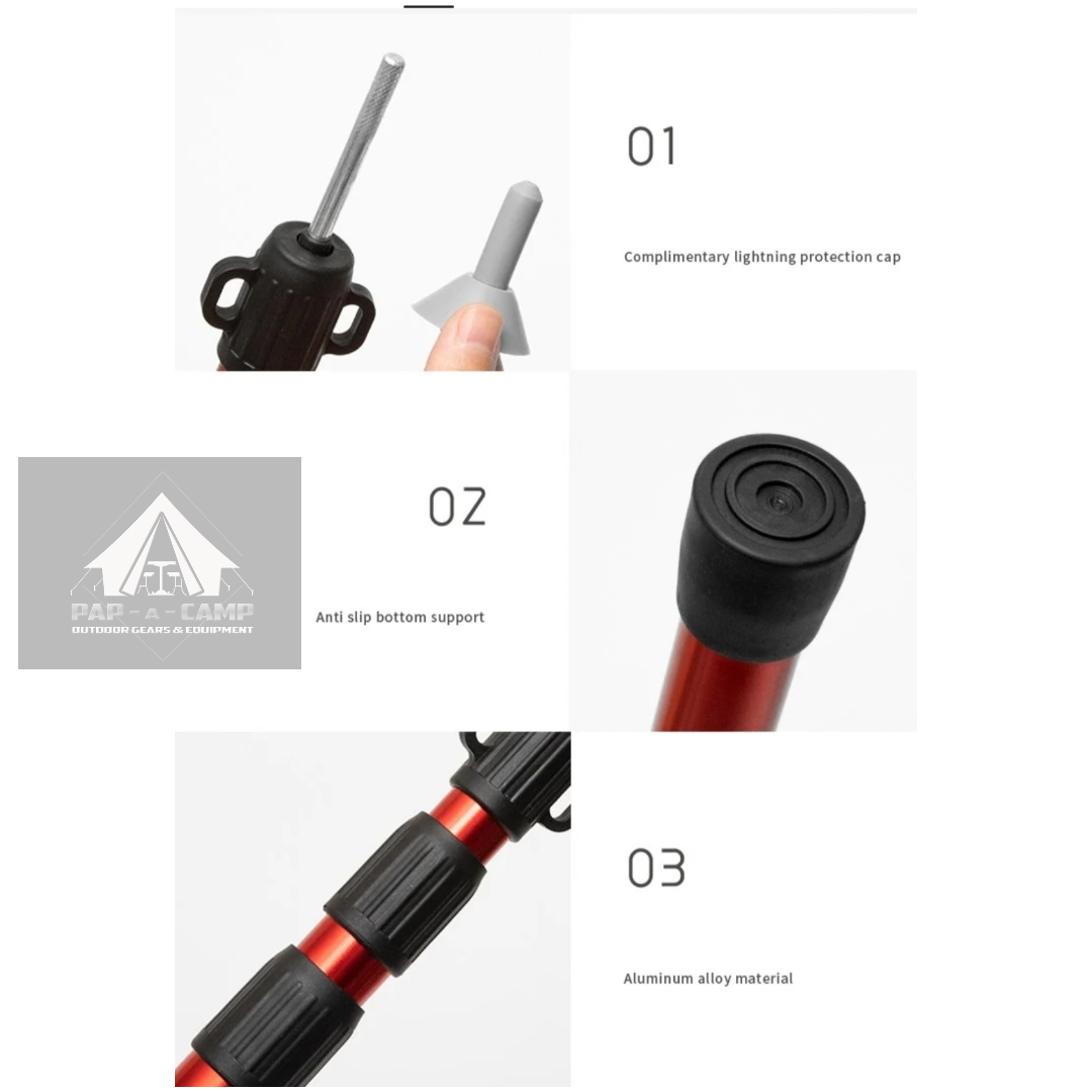Telescopic Pole Set – Adjustable Aluminum Alloy Support Poles