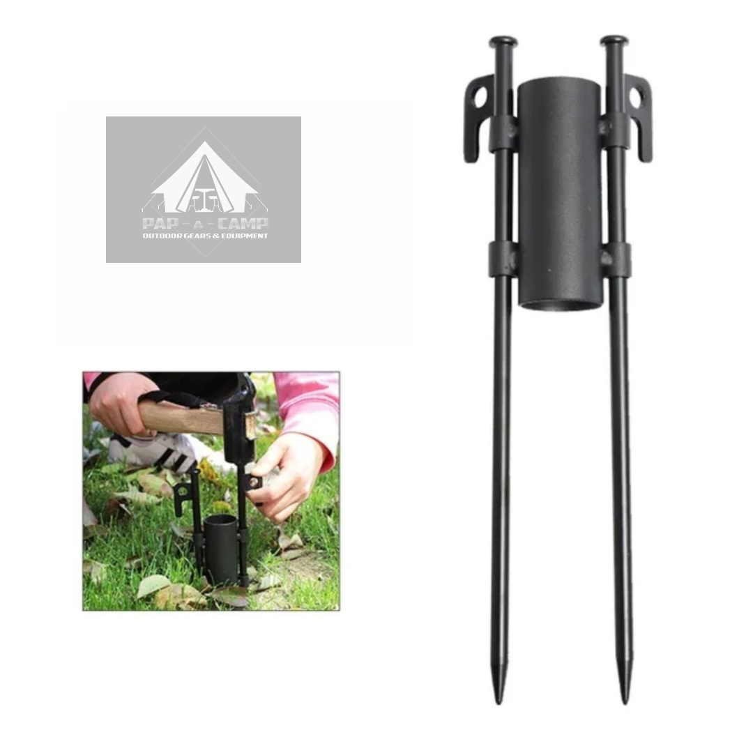 Pole Holder Set – Heavy-Duty Steel Iron Support