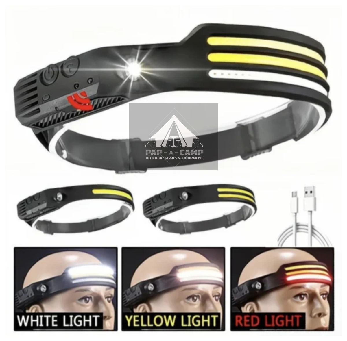 XCCL LED Head Lamp – Ultra-Bright 2600mAh Rechargeable Headlight