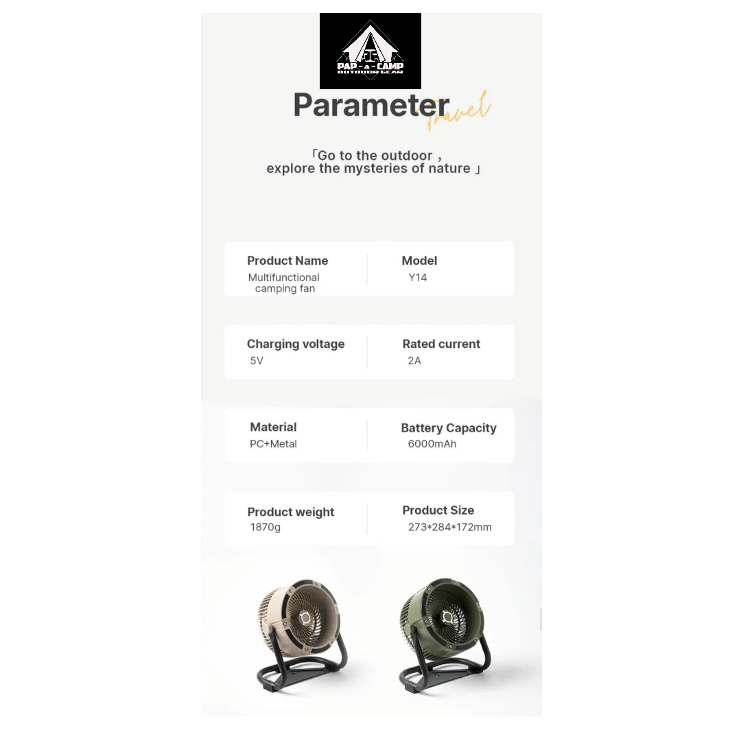 Turbo Desk Fan – Powerful Portable Cooling