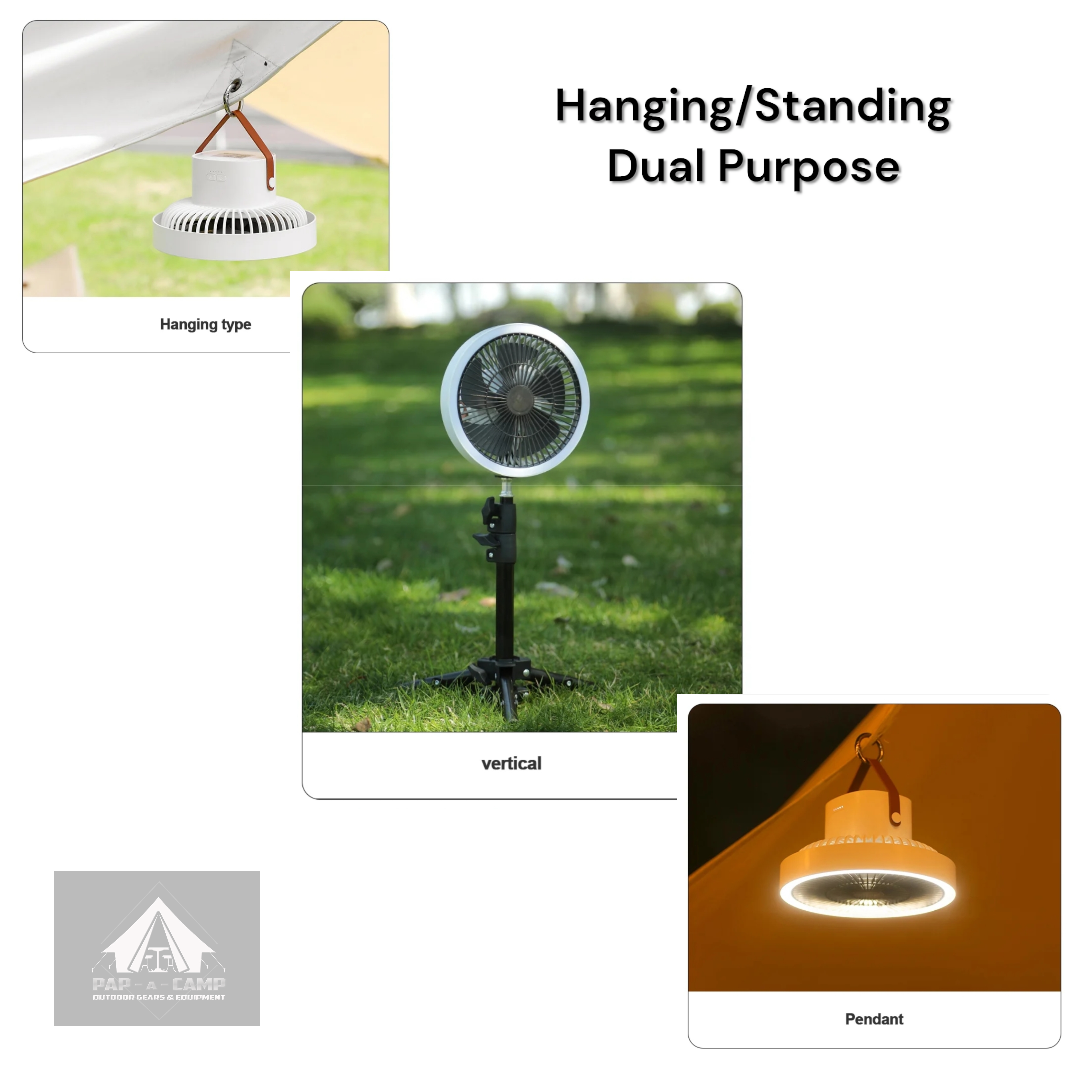 ZK01 Tripod Fan – Portable Rechargeable Fan with Adjustable Stand