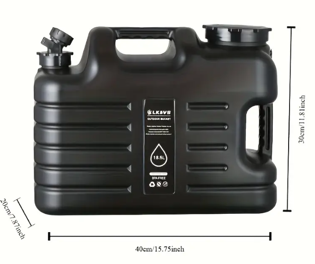 18.5L Heavy-Duty Water Container – Food-Grade & Portable