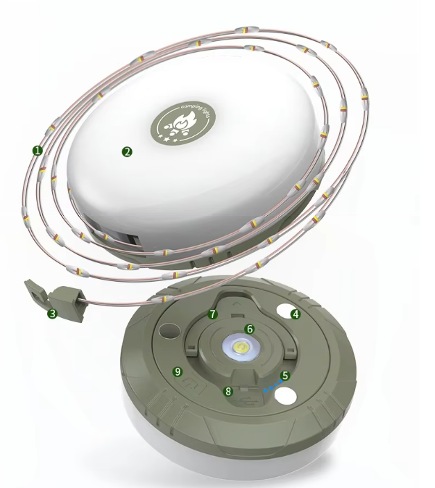 10M Rechargeable RGB String Light with Magnetic Base