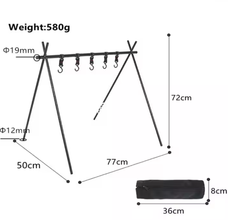 Portable Triangle Rack – Lightweight Aluminum Outdoor Hanging Rack