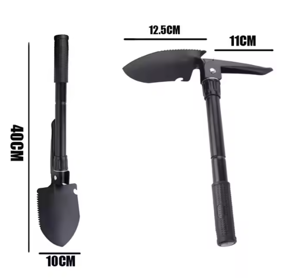 Camping Shovel with Pickaxe – Compact, Durable & Ready for Any Adventure