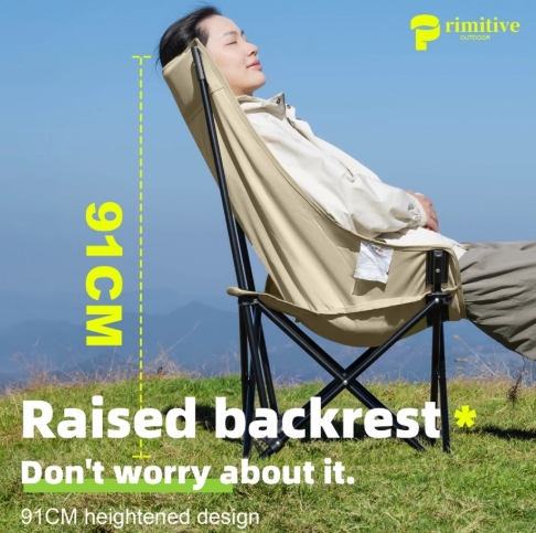 Easy Open Camping Chair – Long Back