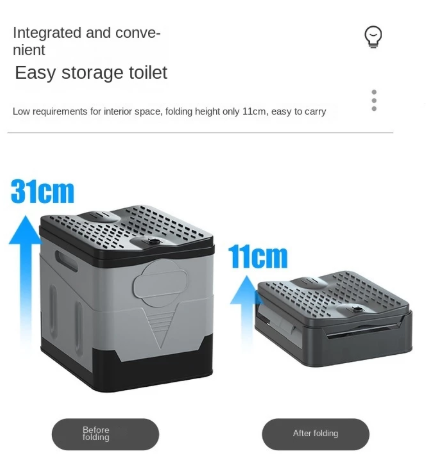 Portable Camping Toilet – Compact, Hygienic & Travel-Ready