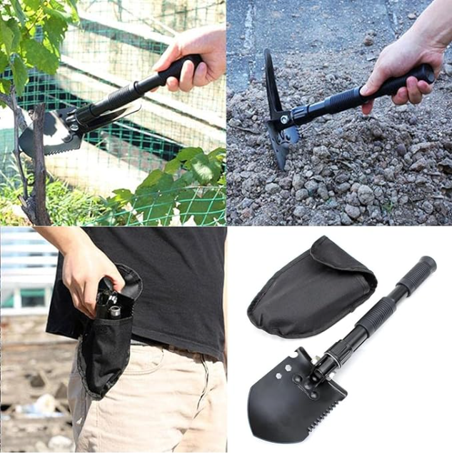 Camping Shovel with Pickaxe – Compact, Durable & Ready for Any Adventure