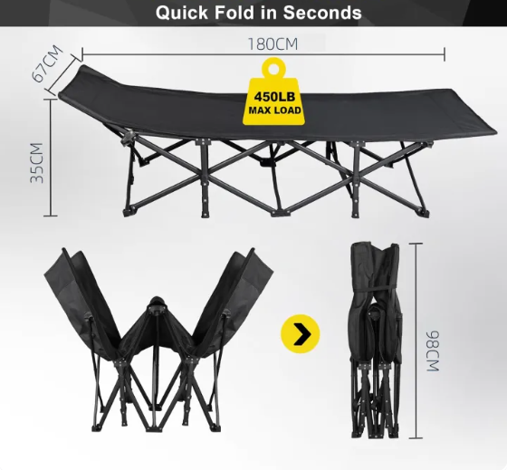Premium Folding Cot Bed – Lightweight, Durable & Easy to Carry