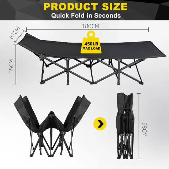 Premium Folding Cot Bed – Lightweight, Durable & Easy to Carry